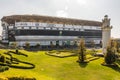 Monument lighthouse and Fenerbahce stadium with modern architecture in istanbul.