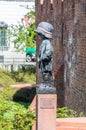 Monument of the Little Insurrectionist for commemoration child soldiers of the Warsaw Uprising. Royalty Free Stock Photo