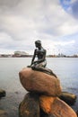 The monument of the Little Mermaid in Copenhagen. Denmark.