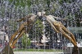 Monument of Lovers (or Monument of Kiss) in Kharkiv, Ukraine