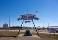 The famous sign at dawson creek, canada