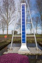Monument marking the lowest point in the Netherlands
