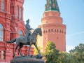 Monument of Marshal Zhukov, Moscow, Russia Royalty Free Stock Photo