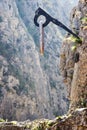 Monument in the Matka Canyon, Macedonia Royalty Free Stock Photo