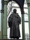 Monument Melanchthon on the market square in front of the town hall, Wittenberg, Germany 04.12.2016