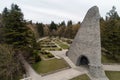 Monument at the memorial cemetery of the Czechoslovak soldiers at the Dukla Mountain Pass, Slovakia