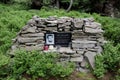 Monument and memorial of Jan Palach, Smrk, Beskid mountains, Czech Republic, Czechia Royalty Free Stock Photo