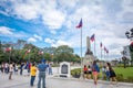 Monument in memory of Jose Rizal(National hero) at Rizal park in Royalty Free Stock Photo