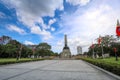 Monument in memory of Jose RizalNational hero at Rizal park in Royalty Free Stock Photo