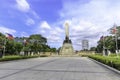 Monument in memory of Jose RizalNational hero at Rizal park in Metro Manila Royalty Free Stock Photo