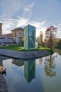 Monument Memory and Light by the canal in Padua Italy