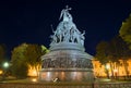 At the monument Millennium of Russia autumn night. Veliky Novgorod Royalty Free Stock Photo