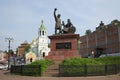 Monument Minin and Pozharsky grateful Russia and the church of St John the Baptist. Nizhny Novgorod