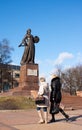 Monument mother motherland in kaliningrad