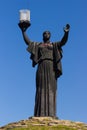 The monument of Motherland Calls in glory hill, memorial complex Cherkasy, Ukraine