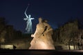 The monument of Motherland Calls in Mamayev Kurgan memorial complex Royalty Free Stock Photo