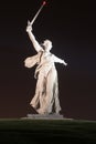 Monument of Motherland Calls in Mamayev Kurgan Royalty Free Stock Photo