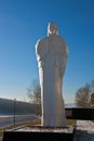 Monument Motherland in the city of Ust-Kut