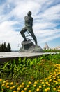 Monument of Musa Jalil near Kazan Kremlin Royalty Free Stock Photo