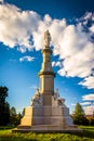 Monument at the National Cemetery in Gettysburg, Pennsylvania. Royalty Free Stock Photo