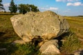 The monument of nature is megalith `Horse Stone` Kon kamen in the valley of the Krasivaya Mecha River