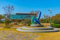 Monument near Kim Dae-jung Nobel Peace Prize Memorial in Mokpo, Republic of Korea
