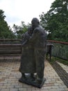 Monument near Park Bridge in Kiev