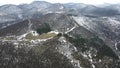 The monument at Okolchica peak built as obeisance to Bulgarian revolutionary and national hero Hristo Botev,