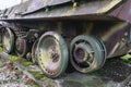 Monument of an old German Panther tank