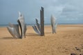 Monument at Omaha beach in France