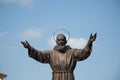 Monument of Padre Pio, saint in Calabria Royalty Free Stock Photo