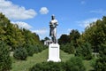 Monument peasant woman in the park