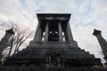 The monument into Pere-lachaise cemetery, Paris,