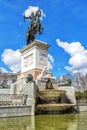 Monument of Philip IV in Plaza de Oriente in Madrid.