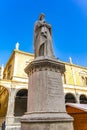 Monument of poet Dante Alighieri in the Piazza dei Signori in Verona, Italy Royalty Free Stock Photo