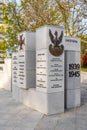 Monument of the Polish Underground State and Home Army by architect Jerzy Staniszkis at Wiejska street in historic city center of