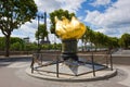 Monument on Pont D'Alma Royalty Free Stock Photo