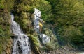 Monument of Prometheus in Mineral water park at Borjomi. Georgia