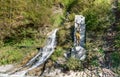 Monument of Prometheus in Mineral water park at Borjomi. Georgia