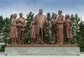 The monument at Pyongyang film studios Royalty Free Stock Photo