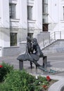 Monument relaxed ballerinas in Minsk near the Bolshoi Theatre