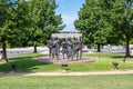 A monument in remembrance of the Little Rock Nine in Little Rock, Arkansas Royalty Free Stock Photo