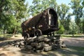 Monument `Romskaya kibitka` in Babin Yar in Kiev in memory of the Gypsies who were shot in World War II.