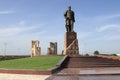 The monument and ruins of the Aksaray palace of Amir Timur in Shakhrisabz, Uzbekistan Royalty Free Stock Photo