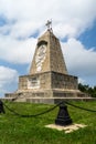 Monument of the Russian emperor Alexander II on Shipka Peak in Bulgaria.