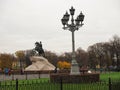 Monument of Russian emperor Peter the Great, known as The Bronze Horseman , in Saint Petersburg, Russia. Saint Petersburg, Russia Royalty Free Stock Photo