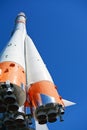 The Monument of Russian space transport rocket.