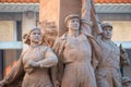 Monument`s of people at Memorial Hall of Chairman Mao in Beijing, China Royalty Free Stock Photo