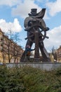 Monument of Sailor at at the Grunwald Square. in Szczecin, Poland