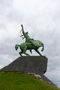 Monument of Salawat Yulaev in Ufa, Bashkortostan, Russia Royalty Free Stock Photo